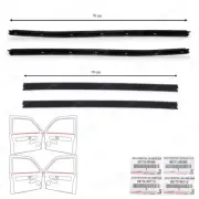 Set 4Dr Inner Weatherstrip Door Belt Glass For Toyota Fortuner SUV 2016 2022 (for: Toyota)
