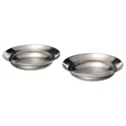 GRILLTIDER deep plate, stainless steel, 21 cm