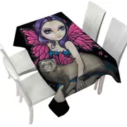 Fairey and Ferret with Butterfly Wings Tablecloth