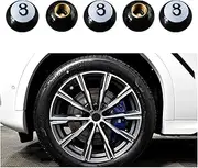 5 Pack Tire Valve Stem Cap Cover, Leakproof Valve Stem Caps with Ball Design, Corrosion Resistant Wheel Valve Covers, Universal Car Accessories (8# Black)