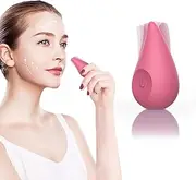 Mini Portable Facial & Eye Skin Care Tools - Skin Activated Handheld TMJ Relief Jaw Massager,for Relieving Dark Circles,Eye Bags,and Fine Lines,Improves Facial Skin Laxity and Aging - Rose
