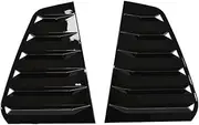 Compatible for Vw Golf 7 Mk7 Hatchback 2013-2019 Accessories ABS Rear Window Louvers Shutters Blinds Cover Trim 2pcs Car Styling(Glossy Black)