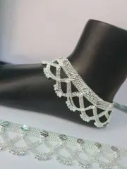 Anklet Indian Women's Silver Plated Ankle Chain Bracelet Wedding Payal Anklets