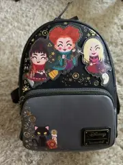 Hocus Pocus Loungefly Disney Mini Backpack With Tags Chibi Sanderson Sisters