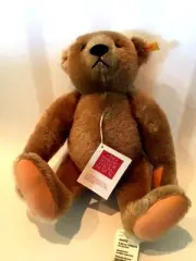STEIFF "MARGARET STRONG BEAR" EAN 404832 GOLDEN MOHAIR REPLICA-JOINTED-GROWLER