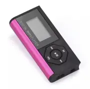 MP3 Music Player Mini Supports 16GB Micro SD Card TF Card - Pink (Brand New)