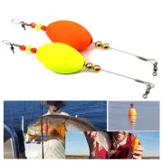 2 Colors Fishing Float Cork Floats Foam+Wire+Copper Beads For Redfish Bobbers
