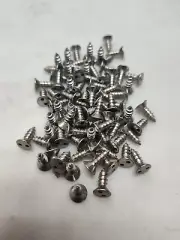 Qty 80 - #8 x 1/2" Flat Head 2 Hole Spanner Security S/S Sheet Metal Screws