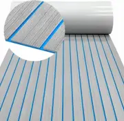 Grey Blue Boat Decking Sheet EVA Teak Floor Foam Mats 240×90cm Cockpit Pad