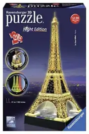 Ravensburger Eiffel Tower - Night Edition, 216pc 3D Jigsaw Puzzle