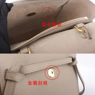 二手商品_CELINE NANO BELT 小型手提/斜背二用包(淺灰褐色)