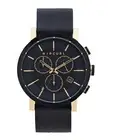 Rip Curl BEACON CHRONO LEATHER SURF WATCH - A3195 Midnight Gold Rrp $349.99