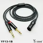 專業發燒線 電路隔離 隔離線 XLR 6.3MM TSXLR音響訊號線 卡農轉6.3MM TS 6.5MM Y型線 方塊