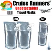 Cruise Ship Flask Kit Rum Runners Cruise Sneak Liquor Alcohol Booze Bag Plastic