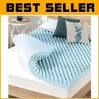 TwinXL 4-Inch Egg Crate Memory Foam Topper with Cooling Gel for Ultimate Comfort