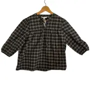 BARBOUR Lorelle Modern Heritage Top Blouse Praline NWT Size 12 US 16 UK