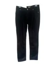 J Jill Corduroy Pant Women's 6 Black Stretch Fabric Slim Straight Leg Mid Rise