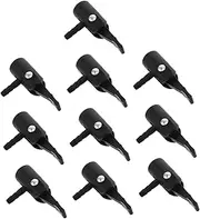 Gatuida 10 Pack Air Compressor Tire Inflator Attachments Locking Chuck for Car Bike Tire Plastic Nozzle Air Pump Accessories