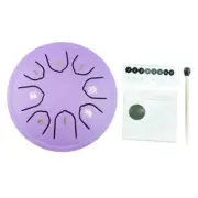 Steel Tongue Drum 4.5In 8 Notes Handpan Drum Percussion Instrument with Mallets