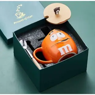 M&M Mug 1sets(1cup with cover & spoon)