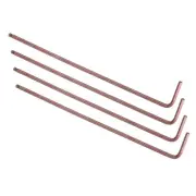 4pcs L-Handle Ball End Hex Key 2mm Metric Size L-Shape Wrench S2 Hand Tools