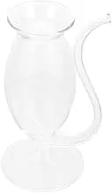 BEBEMOKO 1Pc Creative Sipping Glass Cup High Borosilicate Cocktail Mug for Wine Juice Beer Spirits Fun Barware for Parties Capacity