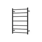 Fienza Isabella Heated Towel Rail 600 x 800mm 7 Bar Matte Black 8276080MB