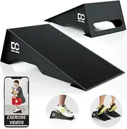 Double Circle Squat Wedge – Professional Squat Ramp for Weightlifting and Fitness – Squat Platform for Heel Elevated Squats and Calf Raises – Heavy-Duty Anti-Slip Squat Blocks