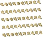 CALLARON 100Pcs Manicure Leaf Charms Elegant Nail Art Decorations for Eye Catching Designs Lightweight Accessories for Nails Crafts and Fashion Embellishments