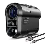 Km M600 Golf Laser Rangefinder 600m Rechargeable Distance Meter with Slope & Flag Lock Vibration for Golfing
