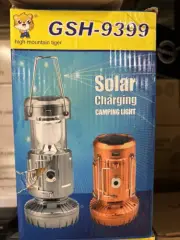 Solar Charging Camping Light Adjustable Fan Outdoor Lantern Rechargeable Lamp