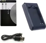 BL-5C 3.7V 1020mAh Rechargeable Battery + USB Led Charger Suitable for Household Radio