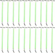20Pcs Stainless Fishing Lures Wire Leader Traces with Snap & Luminous Glow Beads Fishing Rigs Leader Fishing Line Tackle Stainless Steel Fishing Lures Line Wire Leader Traces Luminous Tube Fishing