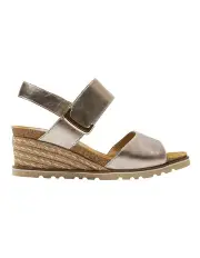 [Easy Steps] Terrace Sandals Metallic in Pewter