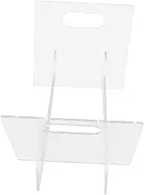 Zerodeko Vinyl Record Holder Desktop Display Easel Organizer for Vinyl Record Music Album Holder Vinyl Record Tabletop Display Vinyl Record Display Shelf Book Organizer Acrylic Transparent