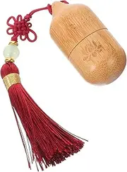SHERCHPRY Refillable Essential Oil Roller Ball Bottle with Tassel Vintage Inspired Dispenser for Perfume Cosmetics Portable Empty Container for Travel