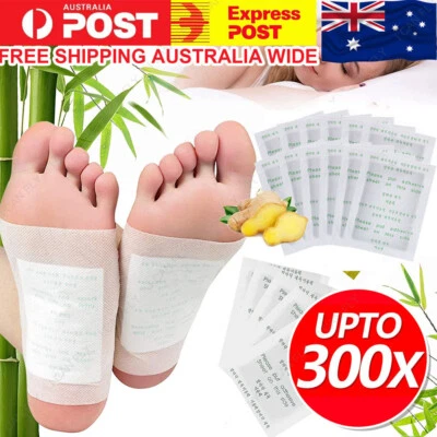 300 Pack Detox Foot Patches Pads Natural plant Toxin Removal 300 Sticky Adhesive