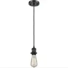 Innovations Lighting 516-1P-BK Ballston Bare Bulb Mini Pendant Matte Black