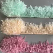 10-15cm Feathers Trim Wedding Feather Ribbon Crafts Party Plume Home Decor