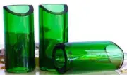 The Rock Slide Moulded Glass Guitar Slide - Green Small