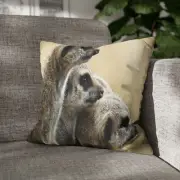 CUSHION COVER PILLOW CASE|CUTE MEERKAT MONGOOSE ANIMAL #6