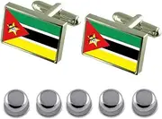 [Select Gifts] Shirt Dress Studs Mozambique Flag Cufflinks