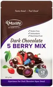 MORLIFE Dark Chocolate 5 Berry Mix 125g