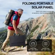 Foldable Power Kit 50W Solar Panel Camping Outdoor Activities Battery Clip