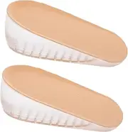[Minkissy] 1Pair Soft Gel Height Lift Insoles for Men Women Invisible Shoe Inserts for Increased Comfort Discreet Height Boost Casual Sports Formal Shoes