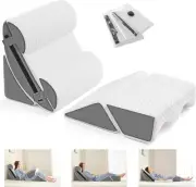 Tummy Tuck Post Surgery 6pcs Orthopedic Bed Wedge Pillow Set Memory Foam Acid..