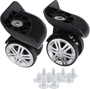[PerGar] Luggage Wheels,1 Pair Luggage Replacement Wheels Mute Swivel Suitcase Luggage Caster Wheels Repair Parts Luggage Wheels Replacement
