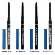 NEW Avon Glimmerstick Retractable Eyeliner - AZURE BLUE 0.28 g / SET OF 4