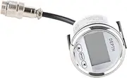 Brilluxa Marine Depth Finder Gauge, Waterproof Depth Sounder, Digital Dashboard Transducer with White Backlight for Boats and Yachts