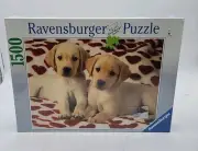 Ravensburger 1500 PC Jigsaw Puzzle A Golden Moment 2007 Labrador Puppy Sealed